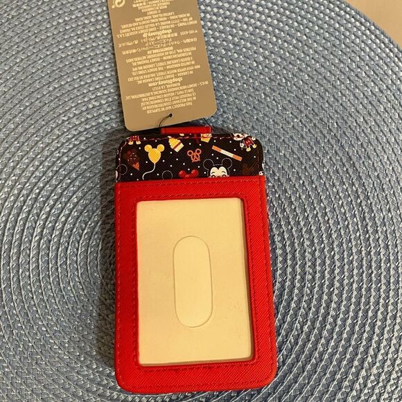 Disney Parks Mickey Mouse Food Icons Card Wallet NWT - Picture 4 of 6